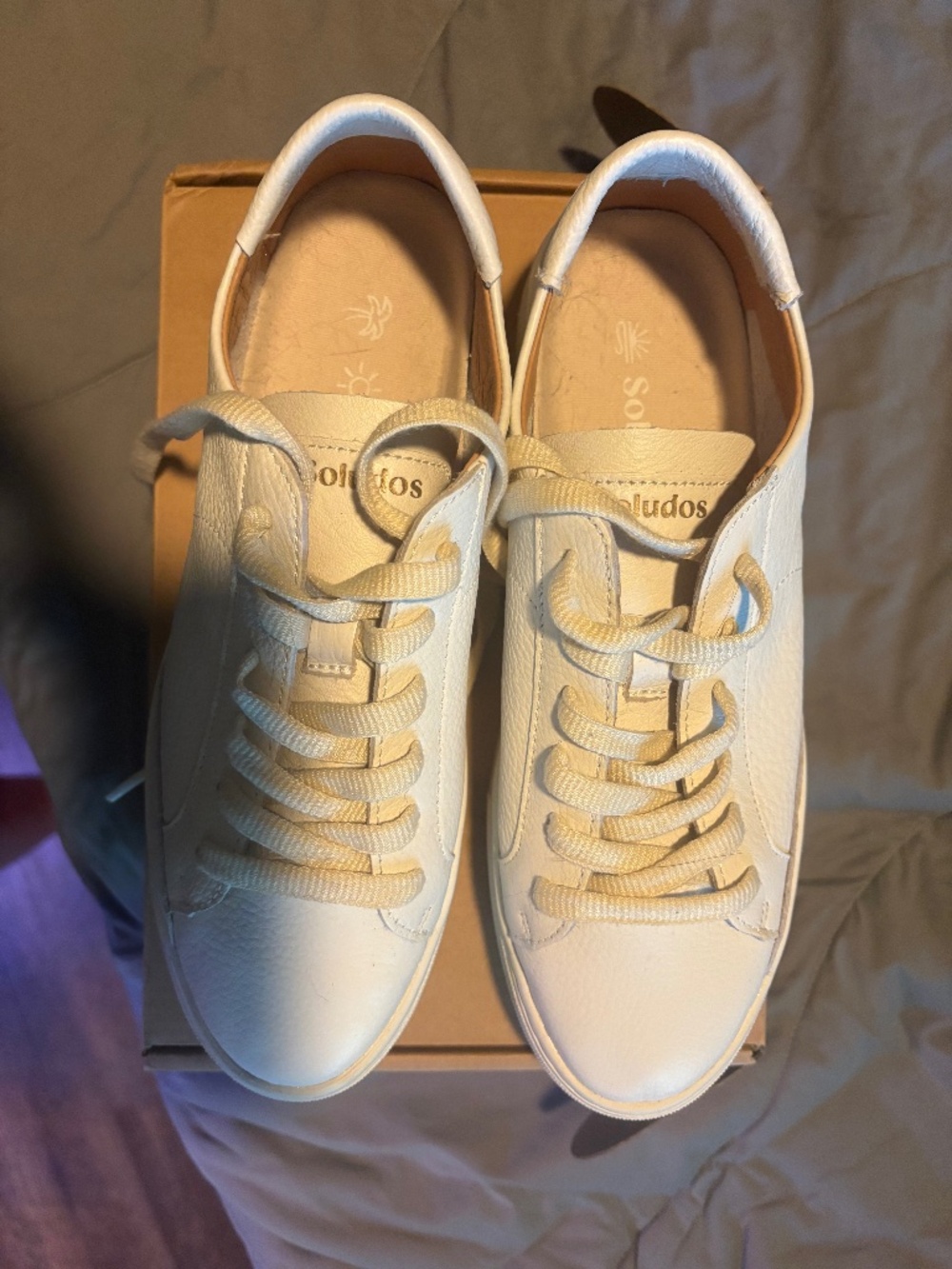 Soludos white sneakers